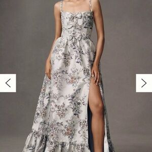 V. Chapman Margaret Brocade Mermaid Dress